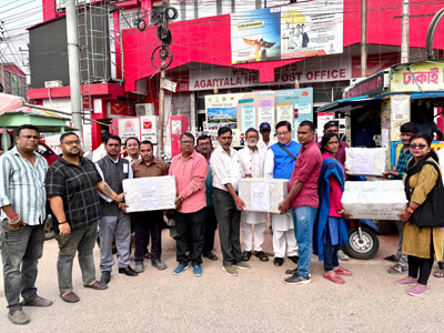 Congress leaders led a mass signature campaign against SIR at Agartala on December 3 and sent it to the President of India through post.